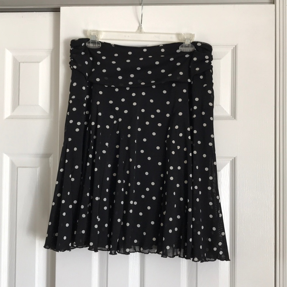 Black Polka Dot Skirt